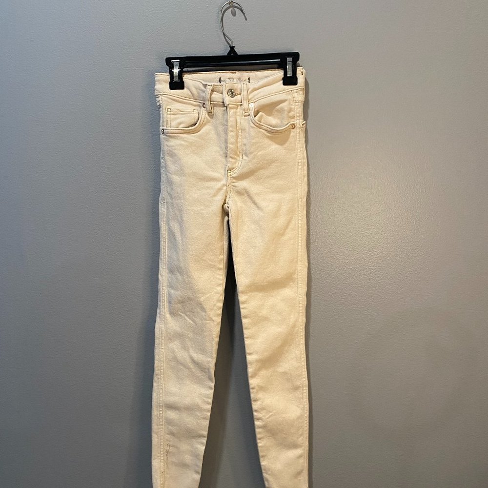 Free People White Jeans